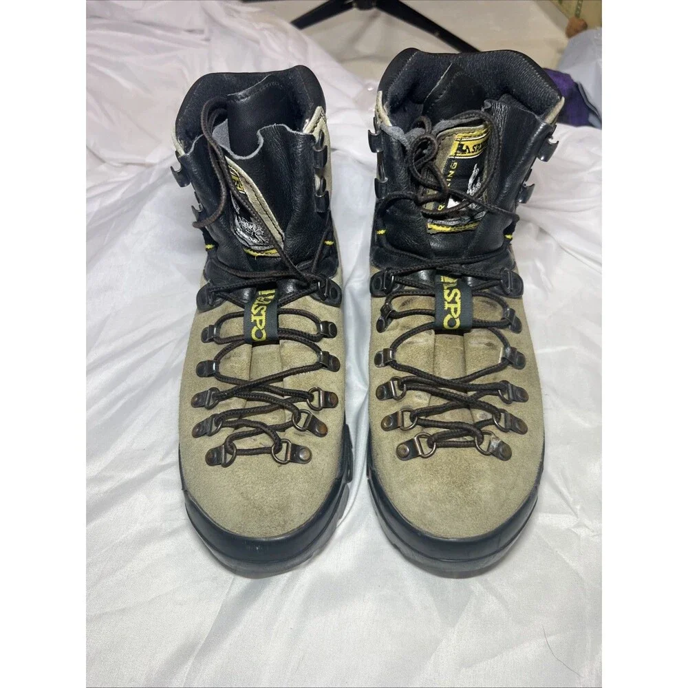 La Sportiva Italian Trekking Hiking Boots 42.5 (size Men’s 9.5 Us) Beige ,Suede